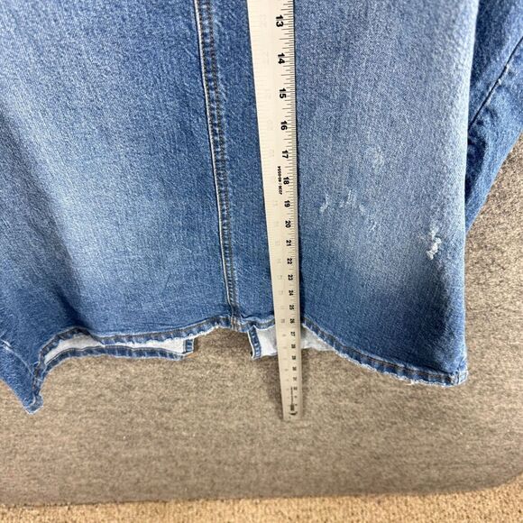 Ingrid & Isabel Maternity Skirt Women 16 Blue Denim Medium Wash A-Line Midi - Picture 4 of 7